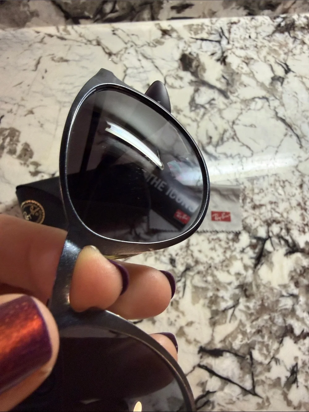 Ray-Ban 3539 Unisex Black Sunglasses with Dark Lenses size 54-19